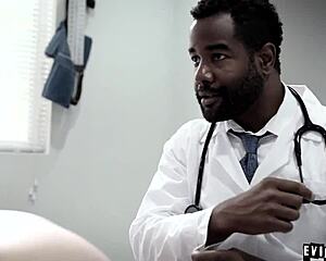 Damn, ebony doctor Tyler Knight fingers and anals teen patient Maddy O'Reilly during taboo exam