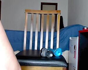 brazilian slut gaps her holes with double toy penetration and squirt blast