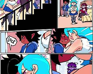 threeway comic group linkup explodes with wild fnf porn action!