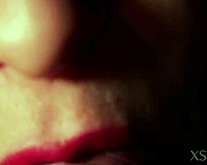 watch xsayany's close-up pov deepthroat blowjob swallowing cum in 4k sloppy