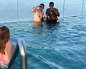 teen, ready fer bbc n colombian double dp anal pussy poolside rough tight?