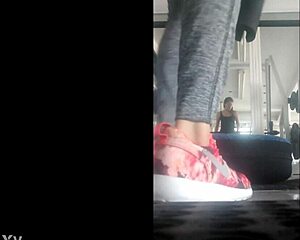 mexican teen flaca bends ass over leggings for doggystyle gym pounding