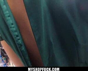 mall cop teen with big ass caught spying gets bent over back office for monster cock deepthroat doggystyle interrogation