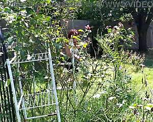 Steffi Waters Tends Her Lush Garden In Steamy Hotwife Redhead Outdoor Display