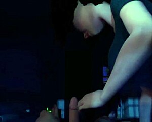Aunt Cass's big ass and tits in Spanish sub action