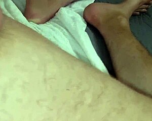 Oh God! Gasping And Moaning On Huge Cock Close-Up Before Intense Cumshot On Towels!