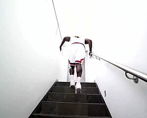 Ebony Mena Carlisle deepthroats stepbrother's massive bbc swallows every drop!