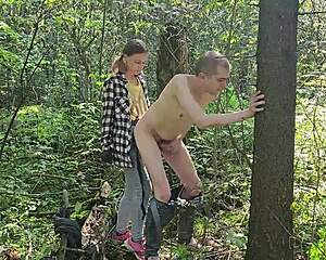 i crave anastasia's strapon pounding my ass in outdoor submission with sasha earth