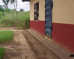 check out this curvy ebony bbw riding in school garden