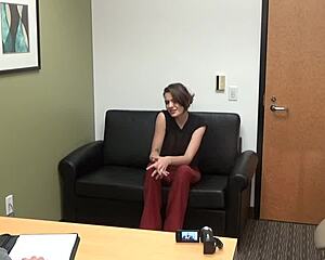 Zelda's Rough POV Casting Interview on Sofa with Intense Action
