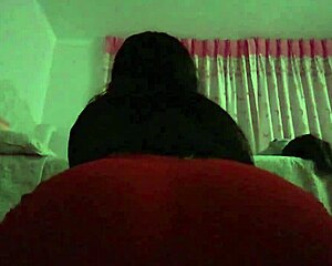 A Peruvian woman twerks energetically in a young town in Ica.