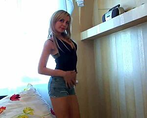 she slips into those tight ass hugger jeans showing off her petite skinny babe curves amazingly