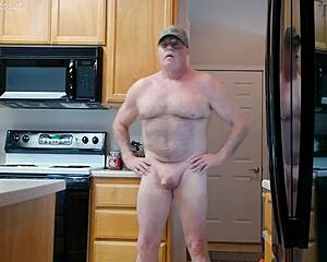 Simscristian05 Muscular Naked Feet Flash Sheer Kitchen Exposure