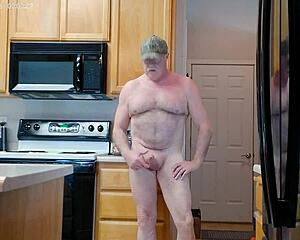 Simscristian05 Muscular Naked Feet Flash Sheer Kitchen Exposure