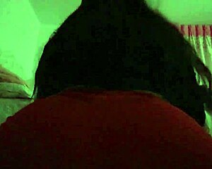 A Peruvian woman twerks energetically in a young town in Ica.