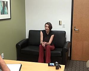Zelda's Rough POV Casting Interview on Sofa with Intense Action