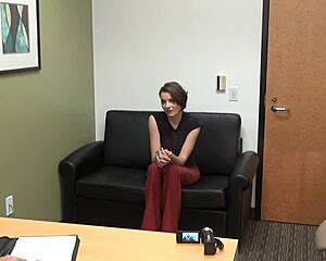 Zelda's Rough POV Casting Interview on Sofa with Intense Action
