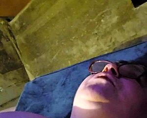 curvy bbw amateur first-timer rubs her fat pussy with big dildo on cam