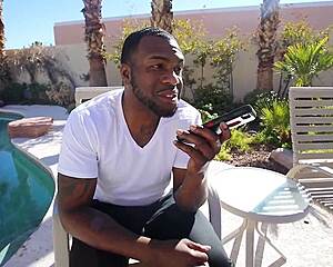wanna see alli black ride rome major's bbc by the pool outdoors?