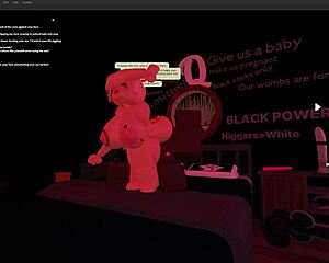 Blonde bitch rides big black cock rough