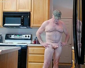 Simscristian05 Muscular Naked Feet Flash Sheer Kitchen Exposure