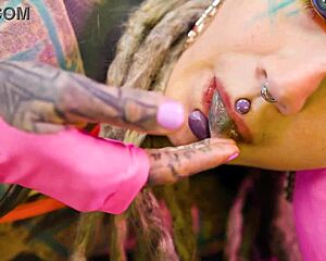 MONSTER COCK RIPS OPEN THIS GREEDY TRIPPY HIPPIE BITCH'S TIGHT ASSHOLE!
