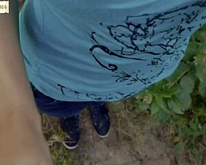 desi college cutie in jeans gets outdoor creampie 😈 tight pussy cums hard