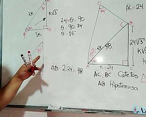 teaching this brown-eyed nerd student sexual math in bedroom