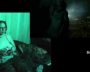 bbw brunette with big natural tits glasses tattoos plays alan wake 2 naked part 19