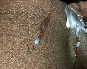 petite ebony teen creampied deep in wet pussy by black stud