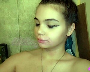 Romanian Teen Slave Smokes While Big Tits Drip in BDSM Bathtub Ritual