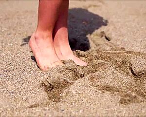 Dare To Catch Denise Klarskov's Public Malaga Flash?