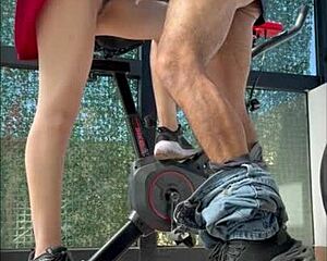 Hidden cam catches argentinian stepsis sucking cock hard in the gym spying thrill