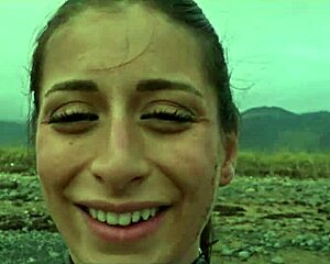 Silvia Soprano Roughly Dominated on Norway Beach with Slaps Spitting