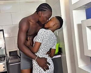 my little stepsis wants kitchen fuck first time i give best sex ever!!