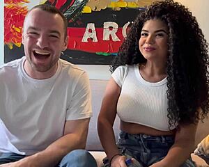 vivacious venezuelan rosxana gutierrez teases backstage with andres acosta