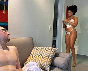 vivacious venezuelan rosxana gutierrez teases backstage with andres acosta