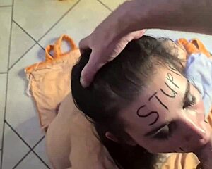 Rough Face Fucking Makes Whore Gag Hard