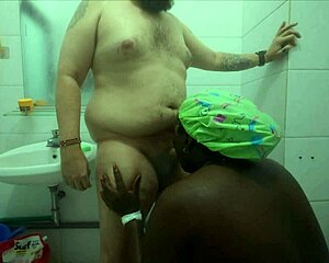 fucking my black wife in the shower and bedroom and she finish me off with her magic wand