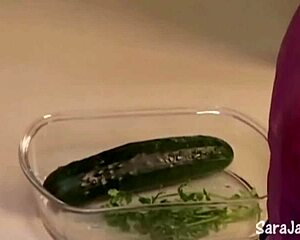 lesbian sex in the kitchen with sara