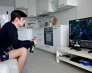 hot cosplay babe fucked hard in ass right in front of the tv 🎮🍑