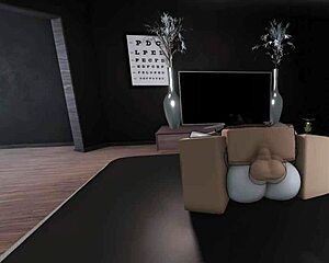 Fucking with my busty goth friend in roblox