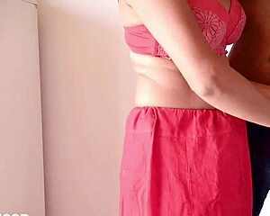 Nepali couple fucking in sari at home