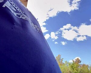 follada en el rio with anal and no condom