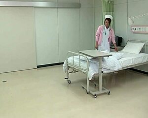japanese teen nurse reaches intense orgasm