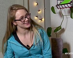 exhibitionist holly masturbates in the hallway