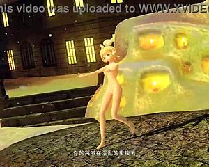 Kagamine Rin Nude Snow Thrills Deeply
