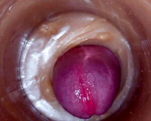 huge cum load in my pussy toy feels so good