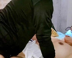 New hired nanny gets first task with cum on her juicy pussy