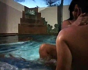 Buddys Old Lady Takes Dick In Pool